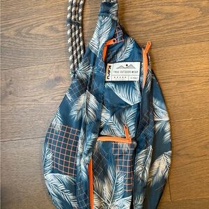 Kavu Teal and Orange Sling Bag